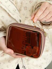 1pc Cosmetic Bag Women's Portable Large-Capacity Storage Bag 2024 New High-End Business Trip Skin Care Product Toiletry Bag Box Travel Essentials Holiday Essentials