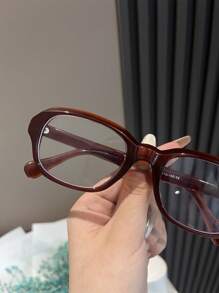 1 Pair Retro PC Small Frame Y2K Eyeglasses, Simple & Practical Multi-Function