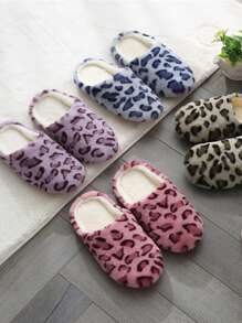 Nowość! Dopasowane do pary japońskie kapcie z nadrukiem w panterkę, miękkie, ciche, bawełniane, idealne do drewnianych podłóg i ogrzewania podłogowego, bardzo ciepłe, niezbędne w domu