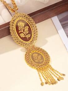 1pc Vintage Fashion Love Pendant Necklace Ladies Holiday Christmas Gift Jewelry