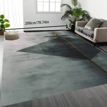 [Crystal Velvet 700g/㎡ Dotted Bottom 5mm Thickness] 1 Piece Bohemian Style Solid Color Carpet, Soft & Anti-Slip Washable Indoor & Outdoor Carpet For Living Room, Bedroom, Kitchen, Office, Home Decor Floral Entrance Rug, Large Size Minimalist Carpet