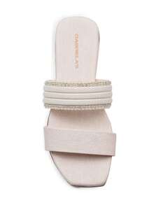 Gabriela's Women's Sandal Flat Double Strap Square Toe Casual Fashion - 米色 - 查看 4