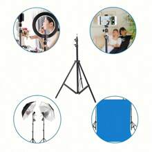 ZZPQVT 43/63/82-Inch Universal Projector Tripod, Extendable Aluminum Alloy Stand, Height Adjustable, 1/4" Metal Swivel Head, Suitable For LCD Projector, Camera And Smartphone - 68cm-210cm - View 7