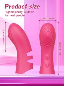 Vibrador de dedos, juguetes sexuales para adultos para mujeres, juguetes para adultos con 10 funciones de vibración y calefacción, vibradores para clítoris, punto G, pezones y mariposa, herramientas de placer sexual para mujeres, mini vibradores, juguetes sexuales para parejas