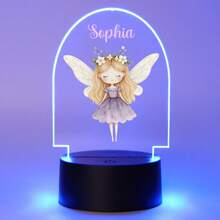 1 szt. Spersonalizowana nazwa akwarela magiczne fioletowe wróżki kreatywny prezent 3D iluzja światła lampka nocna LED ciepłe światło prezent urodzinowy prezent świąteczny dekoracja lampka biurkowa lampka nocna. Prezent dla dziewczyny prezent na ukończenie szkoły, wielofunkcyjny, regulowany, trwały, ozdobny, wielokrotnego użytku, wykwintny, uroczy, wysokiej jakości, nowoczesny, kolorowy, słodki, wygodny, stylowy, niestandardowy, spersonalizowany, niepowtarzalny, idealny prezent dla niego, idealny prezent dla niej, chłopaka, dziewczyny, taty, mamy, rodziny, przyjaciół, odświeżenie domu, spersonalizowane rękodzieło, dom i życie, świąteczna atmosfera domu, jesienne odświeżenie domu, dekoracja świąteczna, harmonia w domu