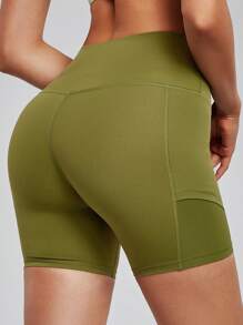 MASKERT 女士运动短裤、紧口袋瑜伽短裤、网球裤、骑行三件套裤、高弹紧身裤