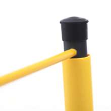 RAINAUT Adjustable Basketball Training Aid - Durable PVC Ball Control Lever, 51.18" Height, Easy Storage & Installation - Yellow+Black - View 11