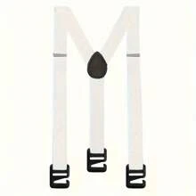 Adjustable Elastic Men's Suspenders With Buckle - Durable Polyester Material, Outdoor Adventure Casual Style, Invisible Pants Braces Hiking Strap, Stretchable & Suitable For All Ages. Ideal For Teenagers, Summer Outdoor Sports, Vacation, Graduation Gifts, Birthday Outfits Or Everyday Wear - Multicolor - View 3