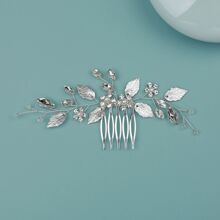 Épingle à cheveux en alliage de strass style européen et américain, accessoires de coiffure pour le style traditionnel chinois Hanfu et Qipao, accessoires de coiffure de mariage et de mariée, peignes pour cheveux, peignes latéraux, fournitures scolaires
