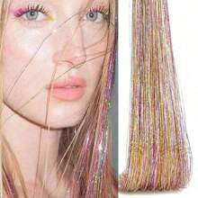 6 Stücke glänzende Haarmetall Band Clip Perücken Stück Glitzer Band Haar Party Fokus Delikates Auffälliges Geschenk Schönes Haaraccessoire Geschenk für Mädchen