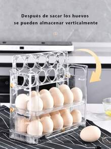 Kitchen Organizer Egg Storage Holder - Clear - View 4