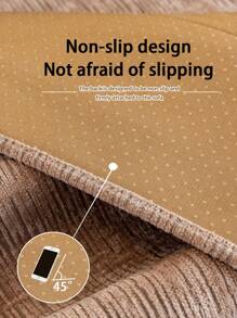 1pc Chenille Sofa Cushion Cover, Simplistic & Modern Style Pet Friendly, Anti-Dirty & Anti-Slip Sofa Protector, Scratch Resistant For Couch, L-Shaped Combination Sofa And 1/2/3/4 Seat Sofa, Year-Round Use - Khaki - View 8