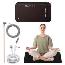 Grounding Pad With Copper Grounding Rod, Easy To Carry For Outdoor Grounding Use, Anti Slip PU Leather, Universal Conductive Grounding Pad, Improves Sleep Relaxation - 25*30cm - Xem 3