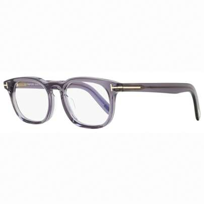 Men's Blue Block Eyeglasses TF5930-D-B 020 Transparent Gray 52mm