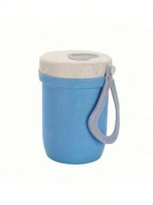 1 pieza Taza aislada para sopa con tapa y asa, práctico juego de taza de avena para estudiantes, apta para escuela, exterior, San Valentín