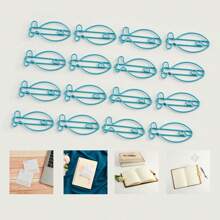 50个创意蓝鱼回形针，适用于整理办公文具和装饰纸，适合日常办公使用、母亲节礼物和完美的节日礼物 - 魚 - 查看 4