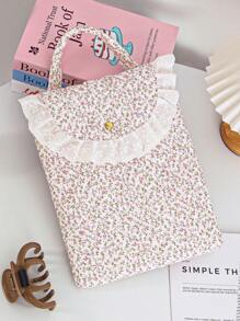 1 pieza Bolsa para Tableta con patrón floral rosa de 11 pulgadas, Bolsa de ordenador colorida y linda, Funda protectora, Bolsa pequeña para documentos, Funda para portátil, Bolsa de transporte para computadora portátil de 11 pulgadas, Cubierta portátil para tableta compatible con iPad Air 4, Pro 11, Mini 5, iPad y compatible con Samsung a prueba de golpes de 9 a 11 pulgadas