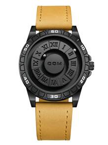 DOM Bestseller Watch For Men, Mirrorless Magnetic Waterproof Wristwatch, High-Tech Fashion Roman Steel Band Watch, Suitable As Christmas Gift For Family And Friends - Shape - View 9