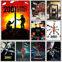 1pc Classic Movie 2001 A Space Odyssey Hot Pop Fashion Retro Posters Canvas Paintings Wall Arts Cinema Home Decor No Frame