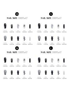 10pcs Y2k Punk Rock Metal Texture 3D Decoration Rivet Handmade Nails Chrome Silver Liquid Acrylic Press On Nails Medium Long Coffin Fake Nails Full Coverage Nail Tips With Jelly Glue And Nail File, DIY Nail Art Supplies Music Festival Party