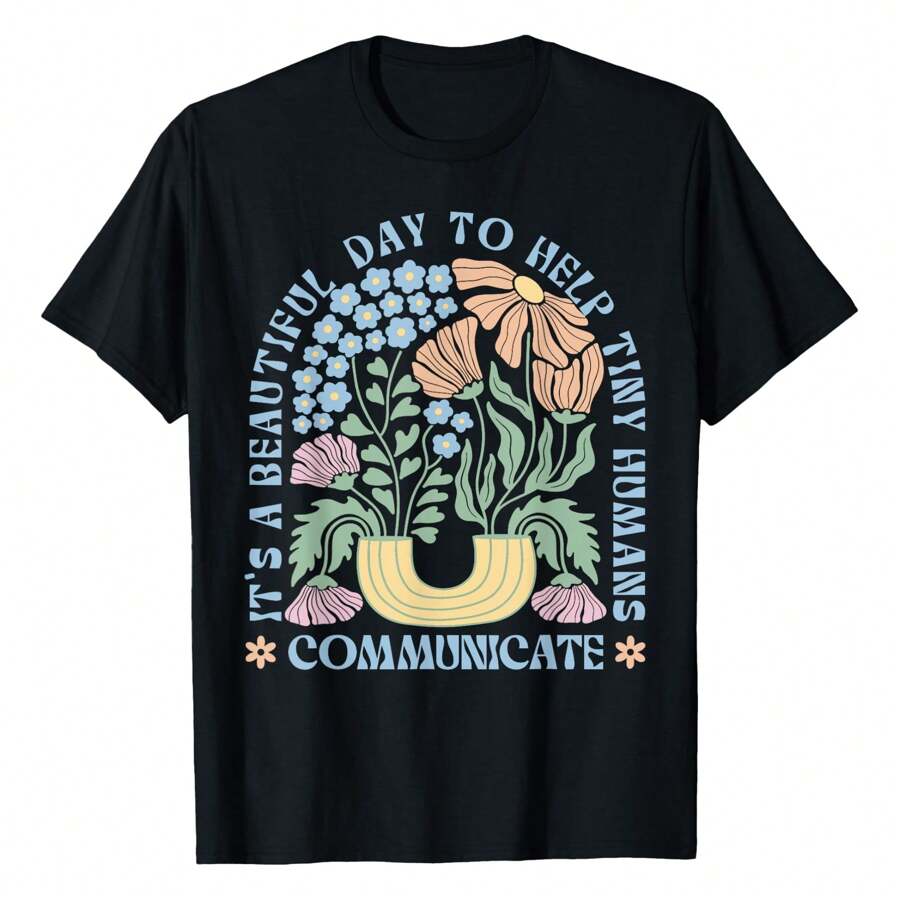 Speech Language Pathologist Pathology Speech Therapy SLP T-Shirt Women's Plus Size T Shirt - màu đen - Xem 1