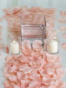 1000pcs Artificial Fabric Rose Petals, Suitable For Romantic Wedding Decoration, Bedroom Decoration, Wedding Aisle, Wedding Guest Tables, Wedding Room Decoration, Birthday Party Decoration