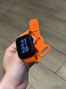 1 条硅胶表带兼容 Apple Watch 表带 Apple Watch 42mm 38mm 40mm 41mm 44mm 45mm 49mm 46mm 时尚智能手表替换 Apple Watch 表带适用于 Series Ultra2 Ultra SE2 SE 10 9 8 7 6 5 4 3 2 1