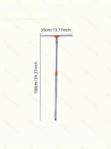 1 pieza Escurridor mágico giratorio de baño de 100 cm, escoba de agua para el hogar, escurridor mágico de silicona para el piso del baño, raspador de ventanas para eliminar agua, polvo y pelo de mascotas, herramienta de limpieza para el hogar y decoración del baño, decoración de otoño, de vuelta a la escuela