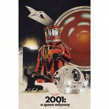 1pc Classic Movie 2001 A Space Odyssey Hot Pop Fashion Retro Posters Canvas Paintings Wall Arts Cinema Home Decor No Frame