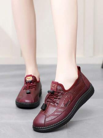 女士休闲运动鞋 软底软布 中老年妈妈鞋 轻便舒适一脚蹬