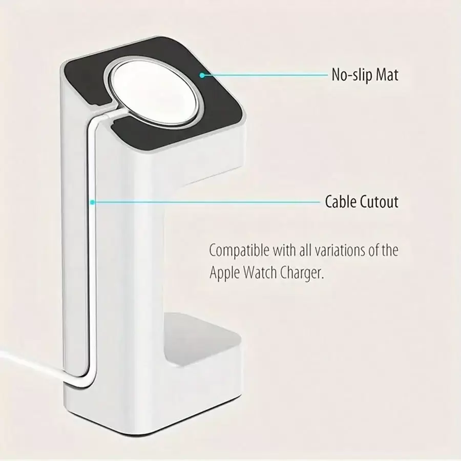 1pc ABS Apple Watch Charging Dock - Water-Resistant Non-Slip Stand Holder, Compatible With All Apple Watch Models