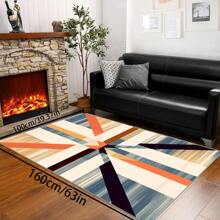 Bohemian Style Solid-Color Area Rug, 700g/Sq.M Crystal Velvet Backing, 5mm Thickness, Soft Anti-Slip Washable Carpet For Living Room, Bedroom, Kitchen, Office, Indoor & Outdoor Use