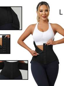 1 pièce Ceinture de taille double couche pour le fitness et le yoga pour femmes, gaine de taille amincissante pour l'entraînement au printemps/été