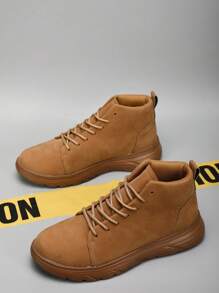 Męskie buty trekkingowe Mid-Top, skórzane trampki w stylu retro, wodoodporne buty trekkingowe na zewnątrz, sportowe buty retro dla mężczyzn, antypoślizgowe buty outdoorowe dla mężczyzn, odpowiednie do aktywności na świeżym powietrzu