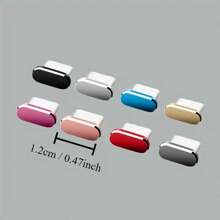 Type-C Port Dust Plug, Metal Dust-Proof Plug For Phone Charging Port, USB Power Socket - Multicolor - View 6