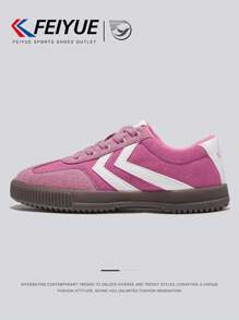 FEIYUE. 1 Pair Women's Casual Lace-Up Canvas Sneakers Lightweight, Comfortable, Versatile, Non-Slip, Suitable For Outdoor And Daily Wear