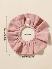 3 pièces/set bavoirs ronds pour bébé, bavoirs d'écoulement pour nouveau-nés, bavoirs d'alimentation absorbants en coton pour bébé