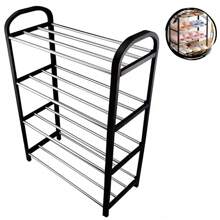 Shoe Rack Multipurpose Shoe Shelf Organizer - Black - View 1