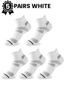 29 双柔软舒适防摩擦男士吸汗运动休闲低帮浅口短袜，男女通用船袜，适合骑自行车、跑步、旅行、徒步旅行、登山...... - 彩色 - 查看 7