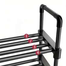 Shoe Rack, 1 Set Multi-Layer Metal Shoe Storage Rack, Room Accessories Shoe Organizer For Home, Summer Gift, Multifunctional Space-Saving Home Storage Tool