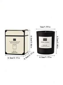 1/3 件香薰蜡烛，家用，持久室内香味，卧室装饰，可用作节日礼物