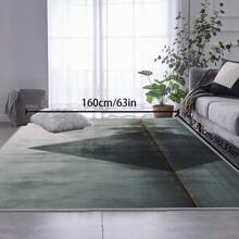 [Crystal Velvet 700g/㎡ Dotted Bottom 5mm Thickness] 1 Piece Bohemian Style Solid Color Carpet, Soft & Anti-Slip Washable Indoor & Outdoor Carpet For Living Room, Bedroom, Kitchen, Office, Home Decor Floral Entrance Rug, Large Size Minimalist Carpet