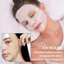 Xioimy 5 件/10 件胶原蛋白深层保湿面膜套装，高效保湿紧致胶原蛋白面膜，适合所有皮肤类型 - 白色 - 查看 11