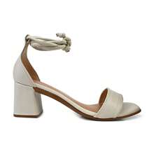 Women's High Block Heel Sandal Straps Multiple Ways To Wear - Gold - View 3