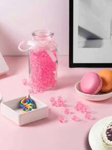 200pcs- Mini Acrylic Pacifiers For Baby Shower Game, 0.86 Inch Bulk Pacifiers For Gender Reveal Party Favors Table Decoration (Pink) - Pink - View 6