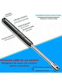 Electronic Lighter, USB Charging, Travel, Home, Kitchen, C - 紅色 - 查看 9