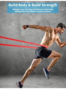 Bandas de asistencia para dominadas, bandas de resistencia, set de bandas de asistencia para dominadas para hombres y mujeres, bandas de ejercicio y entrenamiento, estiramiento corporal, fisioterapia, entrenamiento muscular - Negro - Ver 8