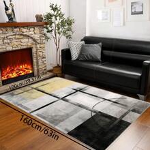 Bohemian Style Solid-Color Area Rug, 700g/Sq.M Crystal Velvet Backing, 5mm Thickness, Soft Anti-Slip Washable Carpet For Living Room, Bedroom, Kitchen, Office, Indoor & Outdoor Use
