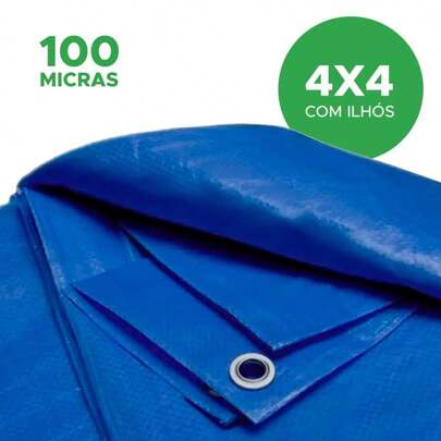 Lona Reforçada Polietileno Impermeável 100 Micras