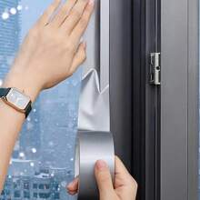 1pc Kitchen Waterproof Oilproof Sticker, Aluminum Foil Sink Anti-Mildew Waterproof Tape For Countertop, Water Pool, Stove - Silver - View 9